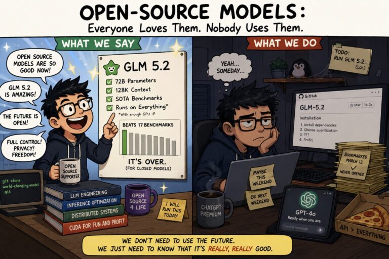 The Open-Source Model Paradox: Everyone Loves Them, Nobody Uses Them